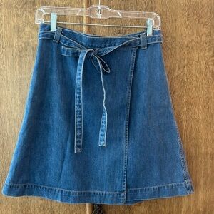 Gap denim wrap skirt